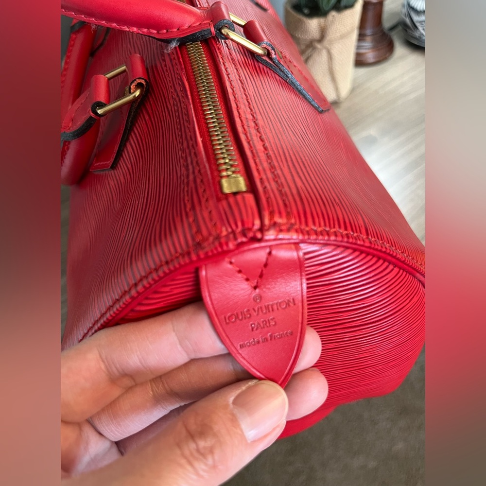 Louis Vuitton Speedy Epi 30 - Red - Picture 12 of 16